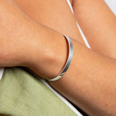 Torque Bangle with Cubic Zirconia